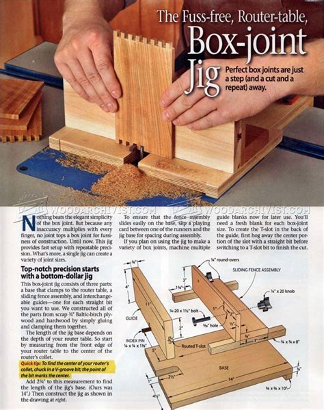 942 Box Joint Jig Plans Joinery Tips Jigs And Techniques Box