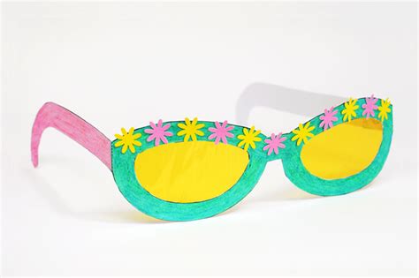 Paper Eyeglasses Kids Crafts Fun Craft Ideas