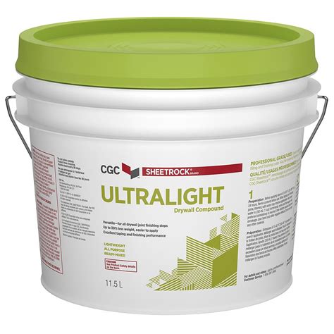 Sheetrock CGC UltraLight Drywall Compound | The Home Depot Canada