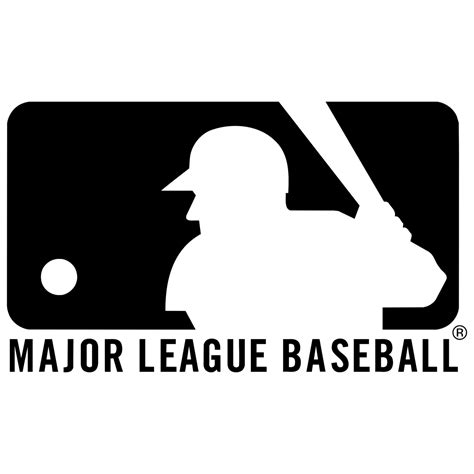 Major League Baseball Logo Black And White Brands Logos