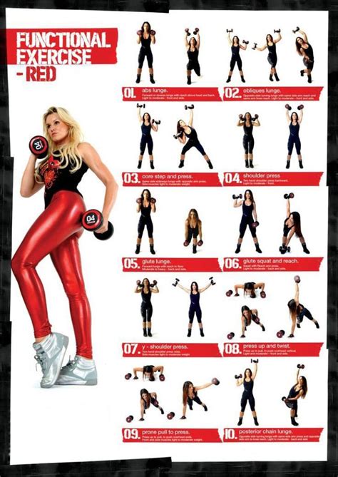 Exercise Dumbbell Workout Chart Dumbbell Workout Exercise