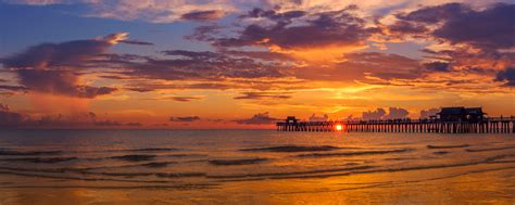 Naples Florida Beach Sunset Panoramic Fine Art Photo Print Photos By Joseph C Filer
