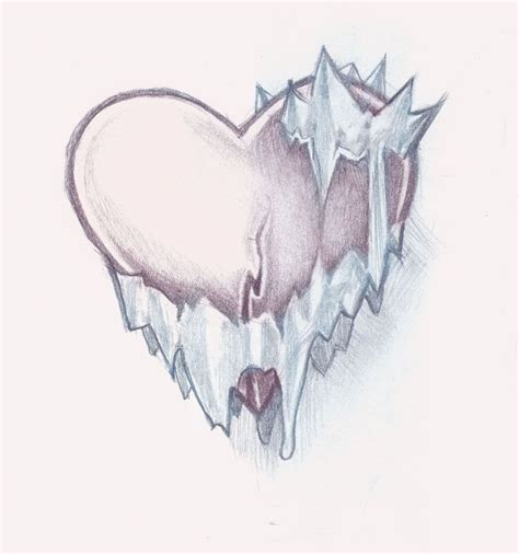 Din Home Heart Ice Heart Ice Heart Tattoo Broken Heart Art