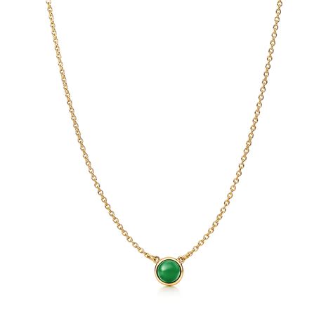 Elsa Peretti® Color By The Yard Green Jade Pendant In Yellow Gold