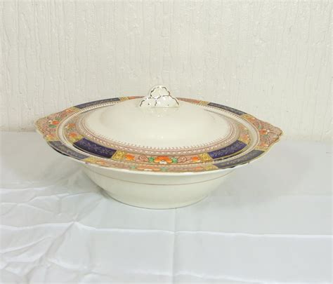 Art Deco Meakin Queen Mary Soll Imari Pattern Covered Etsy