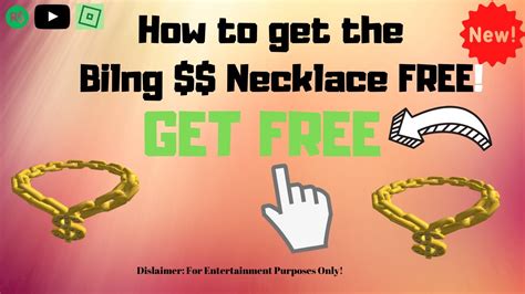 How To Get A Free Bling Necklace In Roblox Cheatsonrbx Youtube