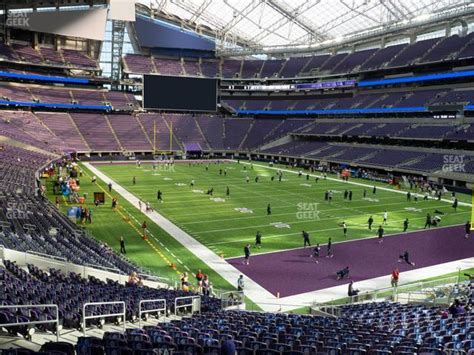 Vikings Us Bank Stadium Seating Chart With Rows And Seat Numbers