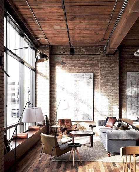 36 Gorgeous Industrial Living Room Design And Decoration Ideas
