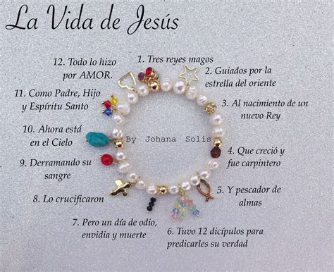 Pulsera La Vida De Jesús Beaded Jewelry Patterns Handmade Beaded