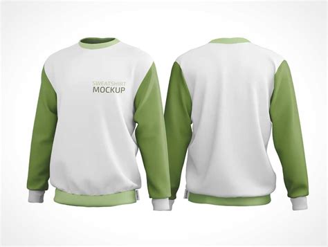 Crewneck Sweatshirt Front And Back Psd Mockup Free Psd Templates