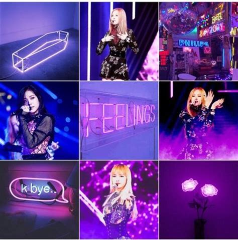 Aesthetic, neon, neon purple, purple, anime, japanese writing, long sleeve, prple, anme, aesthic, asthic, aeshetic. Neon Purple Aesthetic (Rosé, Lisa & Jisoo) | BLINK (블링크) Amino