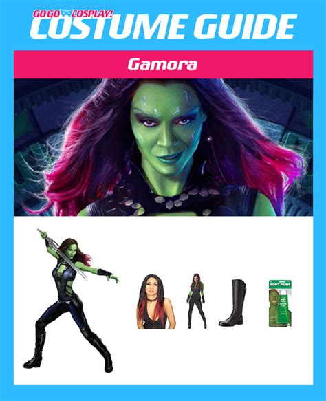 Magenta and columbia come out to play! Gamora Costume Ideas - DIY Guide for Cosplay & Halloween