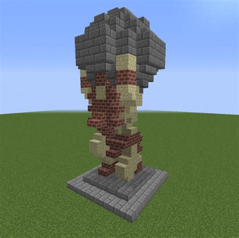Minecraft Atlas Statue Schematic