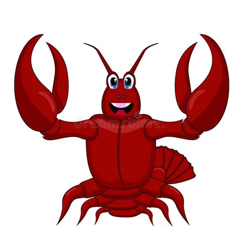 Funny Lobster Cartoon Stock Vector Illustration Of Lobster 24097434