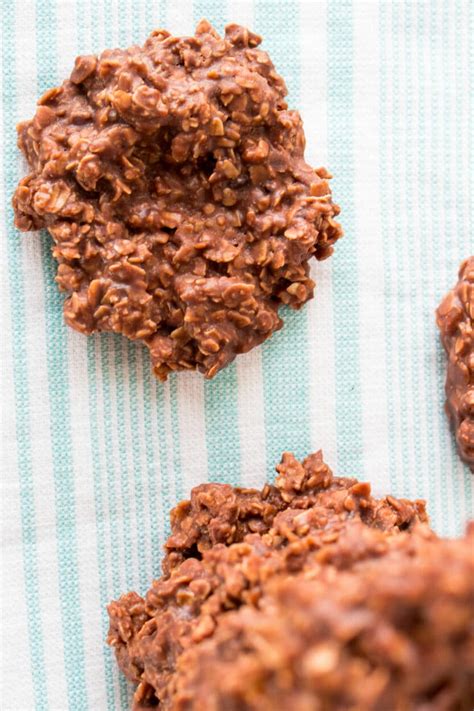 4.place on a lightly greased cookie sheet. Chocolate Oatmeal No Bake Cookies (without peanut butter)