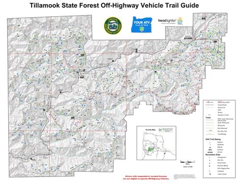 Ohv use on state forest lam. Tillamook State Forest Camping Map | Printable Map