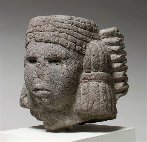Head Of A Water Deity Chalchiuhtlicue Aztec The Metropolitan
