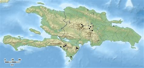 Map Of Hispaniola Showing The Updated Geographical Distribution Of All