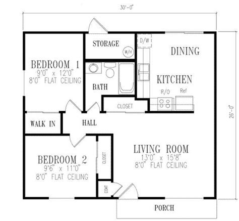 2 Bedroom House Plans 1000 Square Feet 781 Square Feet 2 Bedrooms 1