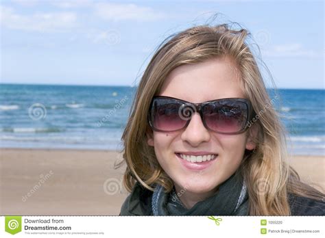 Smiling Teenager Stock Photo Image Of Haired Seascape 1055220