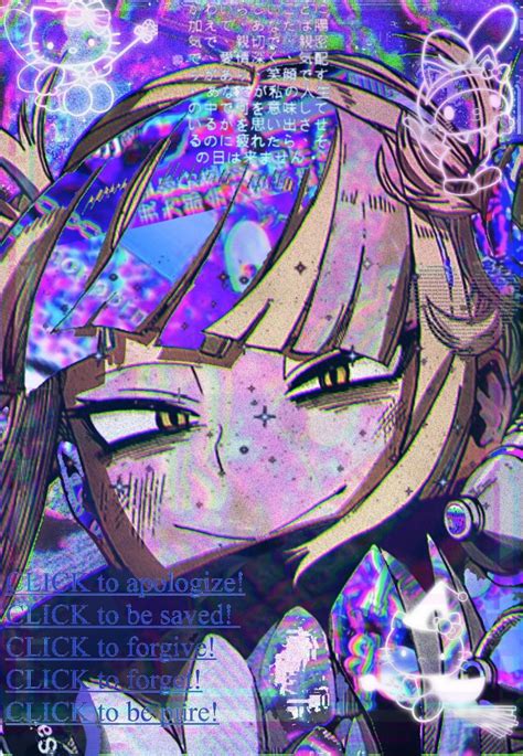 Toga Himiko Glitchcore In 2022 Glitchcore Wallpaper Anime Wallpaper