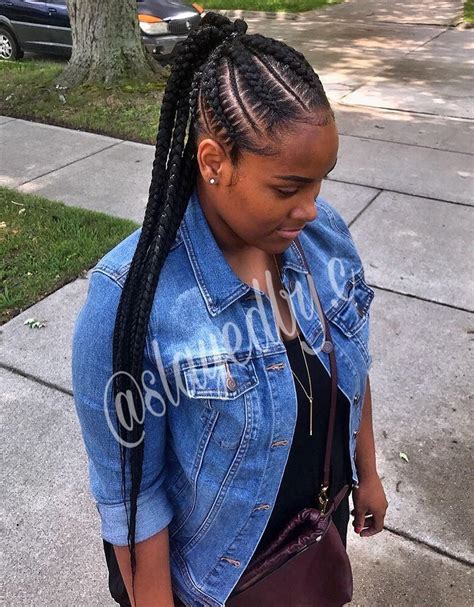 Standard box braids tend to be on the skinnier side, but thicker versions of this protective hairstyle offer up a slightly different way to wear the look. Treccine afro: 50 incredibili acconciature 2020 ...