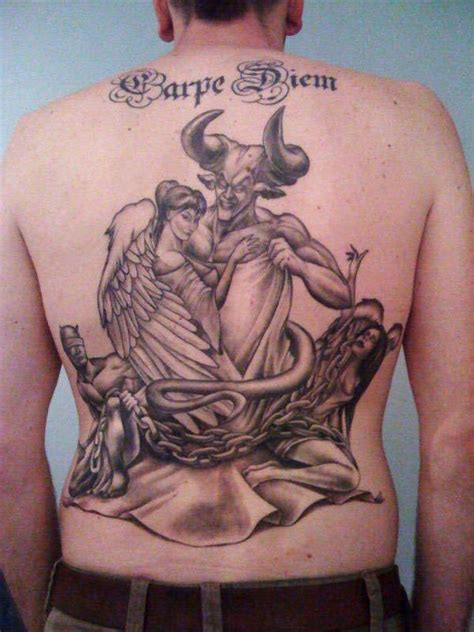 Angel And Demon Tattoo Demon Tattoo Angels And Demons Tattoos