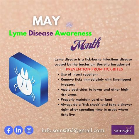 Soins365 May Is Lyme Disease Awareness Month