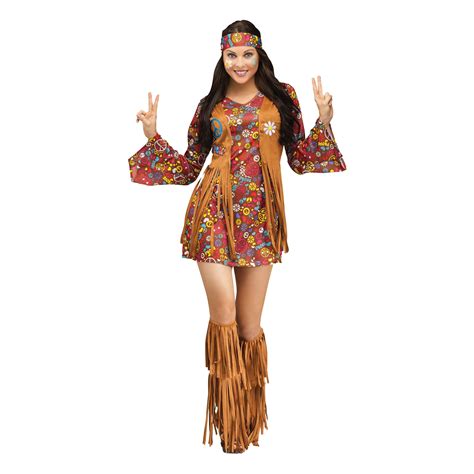 Fun World Inc Peace And Love Hippie Halloween Fantasy Costume Female