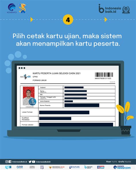 Cara Cetak Kartu Ujian Skb Cpns Indonesia Baik