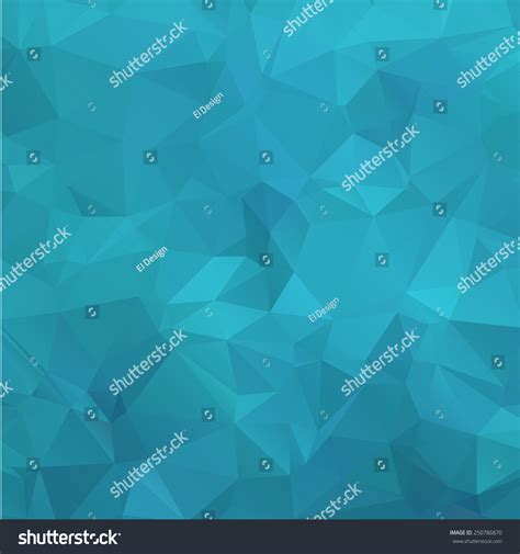 Turquoise Geometric Pattern Triangles Background Polygonal Stock Vector