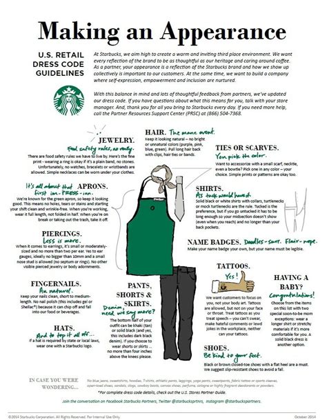 Dress Code For My New Job As A Starbucks Barista Starbucks Barista