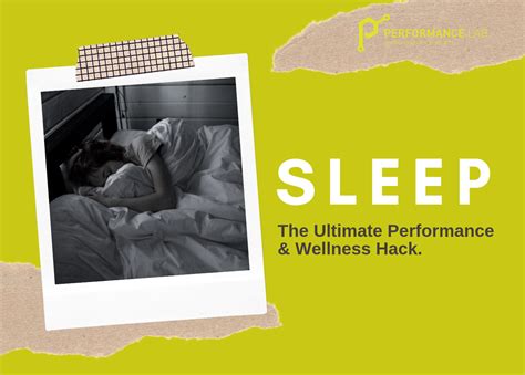 Sleep The Ultimate Performance And Wellness Hack Performance Lab