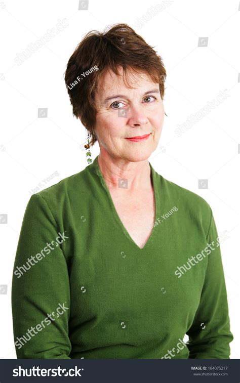 Portrait Beautiful Irishamerican Woman Middle Age Stock Photo 184075217