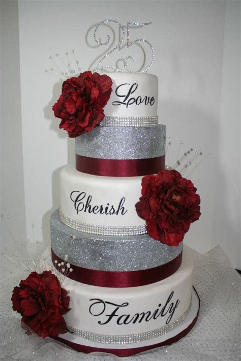 A wedding anniversary is the anniversary of the date a wedding took place. Definetly our 25 anniversary cake but with Royal blue ...