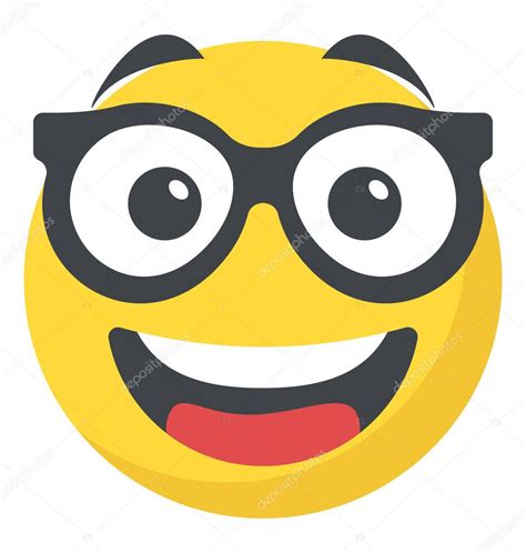 Cool Smiley Face Happy Emoji — Stock Vector © Vectorspoint