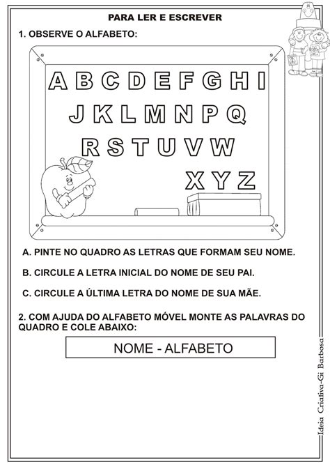 Alfabeto Atividade De Portugues 1 Ano Interpretação De Texto Texto