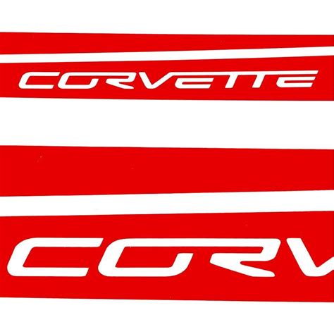 Corvette Hood Stripes Decals 2005 2013 C6 Free Shipping