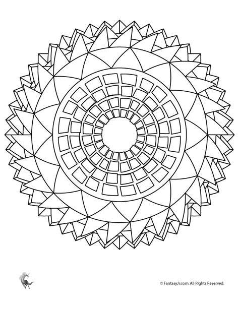 Sunflower Mandala Coloring Page