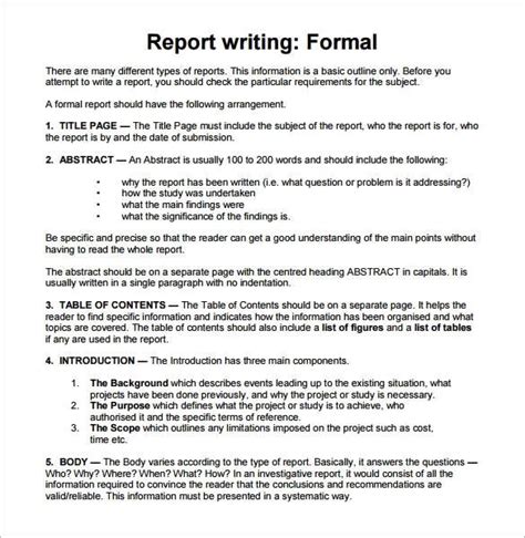 Sample Report Writing Format Free Documents In PDF Report Writing Report Writing Format