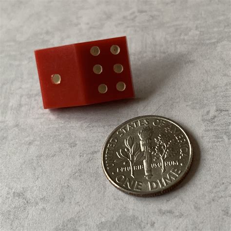 Vintage Casein Dice Button Red Color With White Dots Fun Etsy