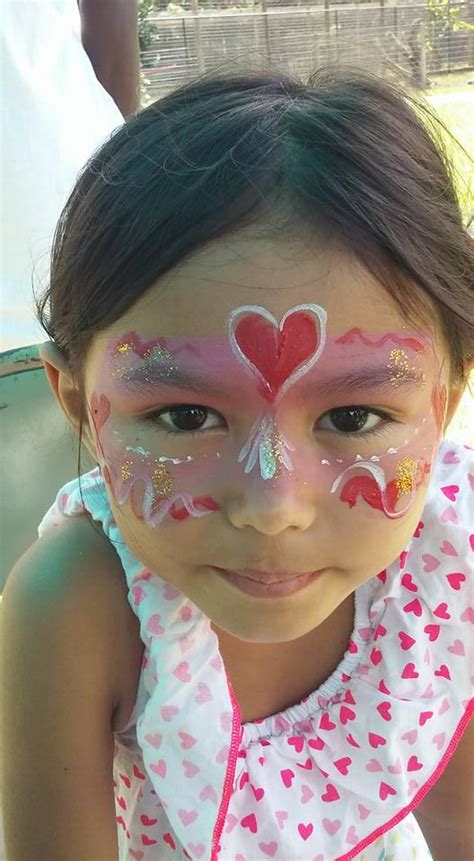 Heart Face Paint By Funfacesballoon On Deviantart