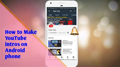How To Make Youtube Intros On Android Phone Youtube