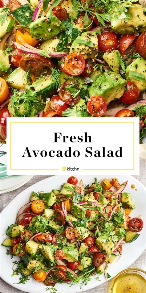 Easy Avocado Salad Kitchn Avocado Salad Recipes Recipes Healthy