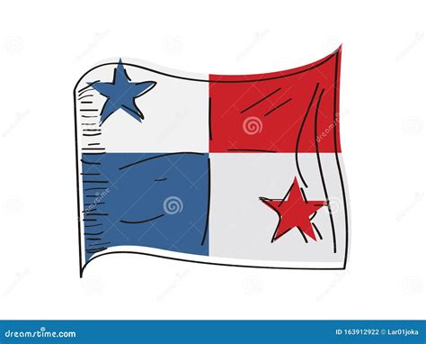 Bandera De Panamá Ilustración Del Vector Ilustración De Naturalizado