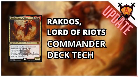 Rakdos Lord Of Riots Updated Commander Deck Edh Deck Tech Youtube