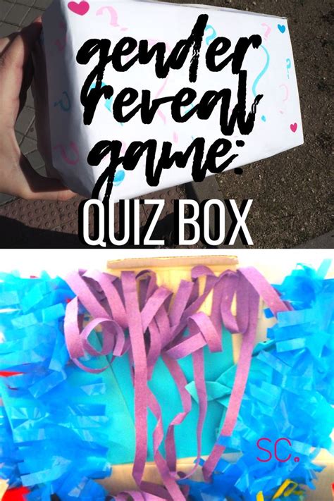 Gender Reveal Game Quiz Box For Gender Reveal In 2020 Gender Reveal Games Gender Reveal