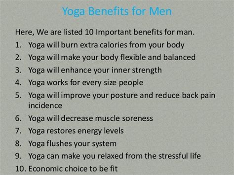 Most Important Health Benefits Of Yoga For Men