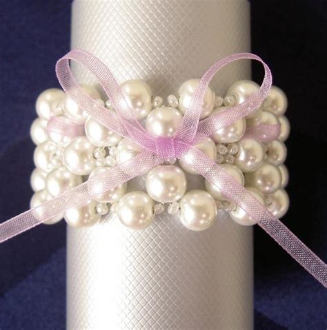 Wedding Napkin Rings Pearls Napkin Rings Beaded Napkin Rings