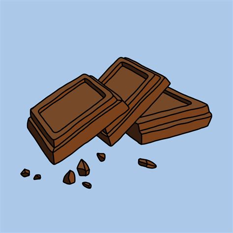 Doodling Freehand Outline Sketch Drawing Of A Chocolate Bar 8057498 Vector Art At Vecteezy